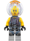 LEGO njo352 Jelly - Dark Red Beard, Dark Bluish Gray Neck Bracket, Trans-Medium Blue Round Plate